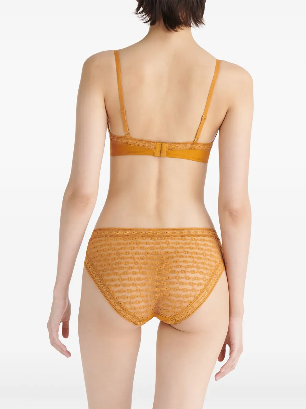Shop Eres Immortelle Full-cup Bra In Yellow