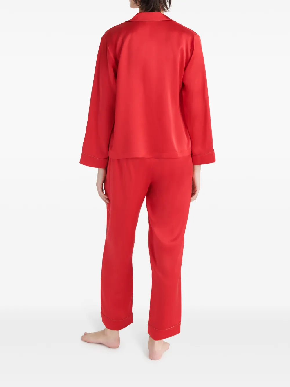 ERES Mondain zijden pyjamabroek Rood
