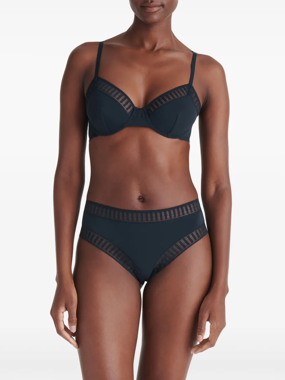 Shop Eres Gabby Graphic Tanga Briefs In Blue
