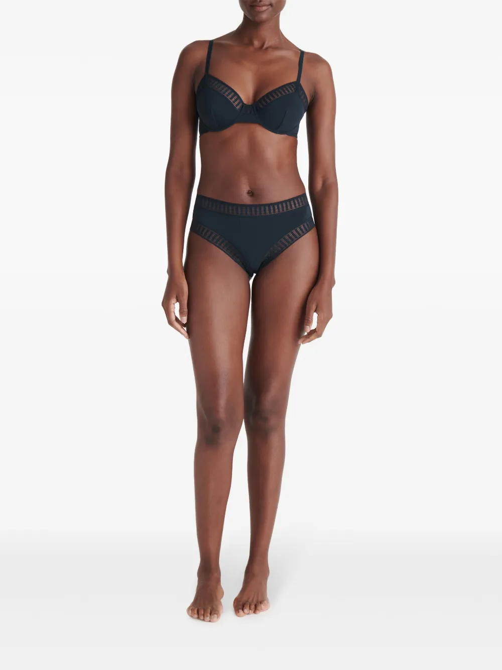 Shop Eres Gabby Graphic Tanga Briefs In Blue