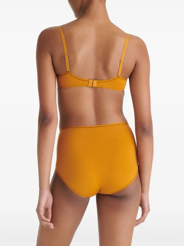 ERES Lydia Soyeuse Wireless Triangle Bra | Yellow | FARFETCH