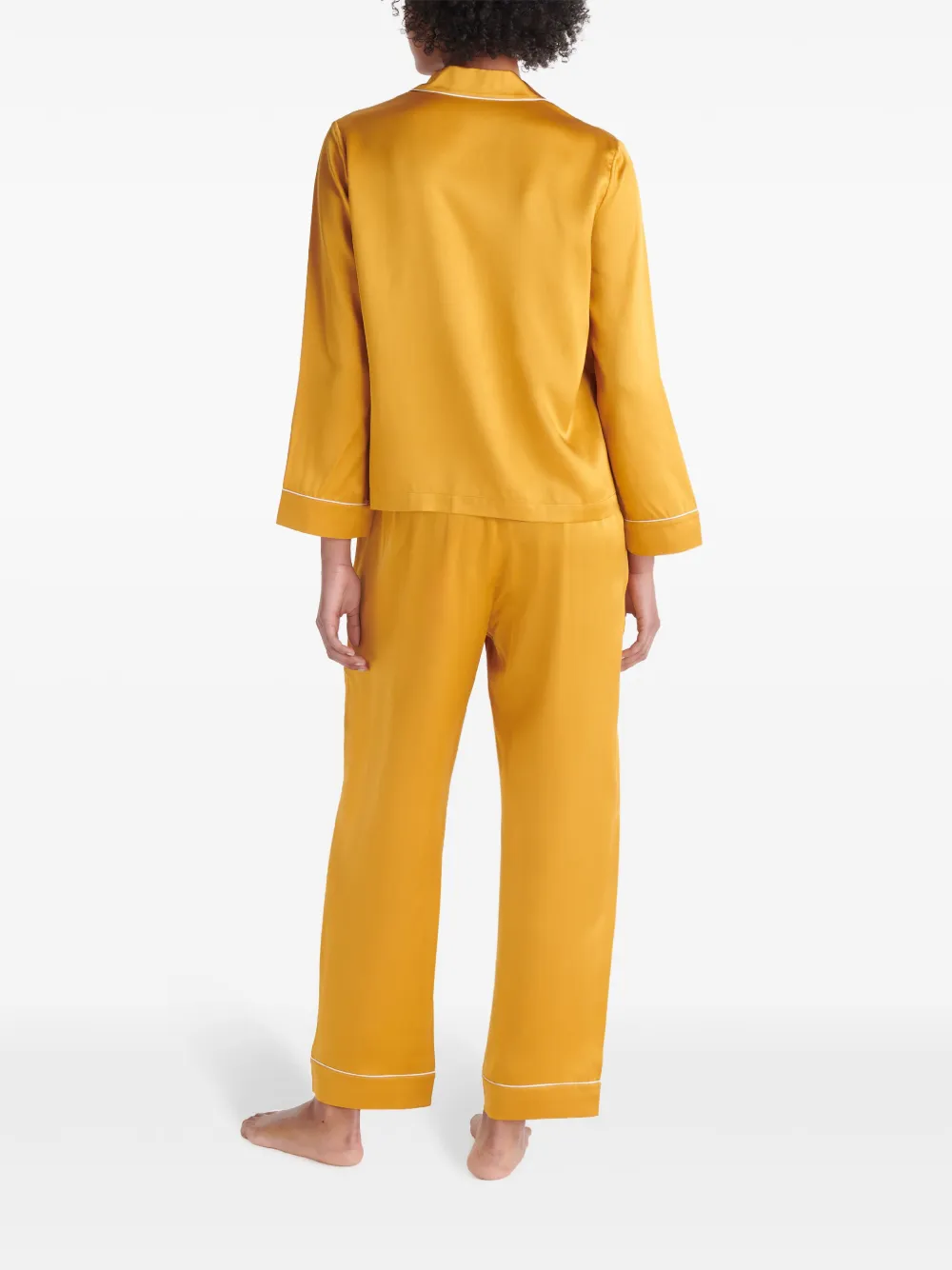 ERES Mondain zijden pyjamabroek Geel