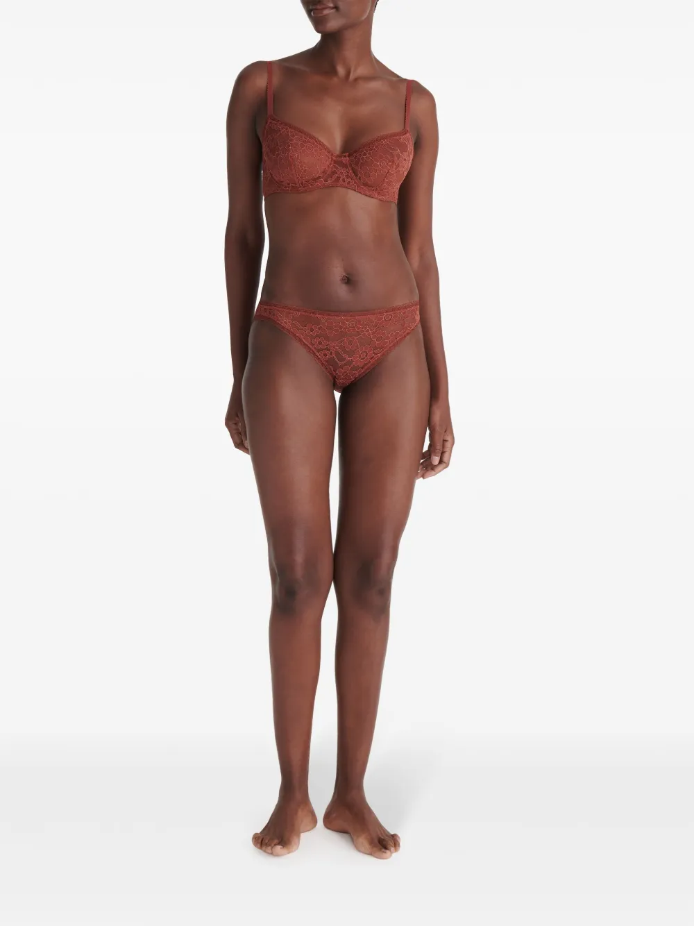 ERES Savante slip met kant Bruin