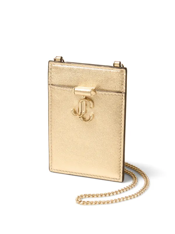 Jimmy Choo logo-plaque Card Holder Gold FARFETCH PH