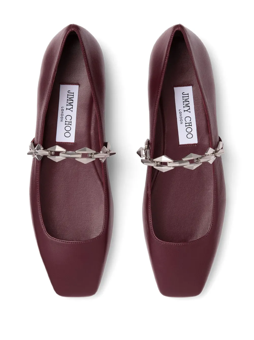 Jimmy Choo Diamond Tilda ballerina shoes Red