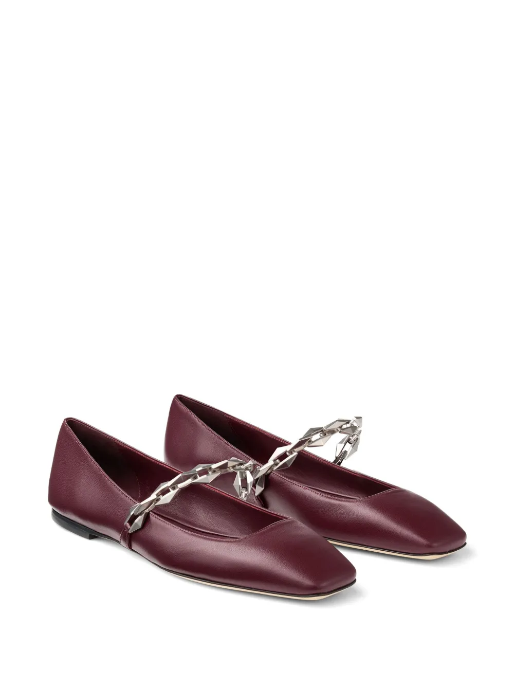 Jimmy Choo Diamond Tilda ballerina shoes Red