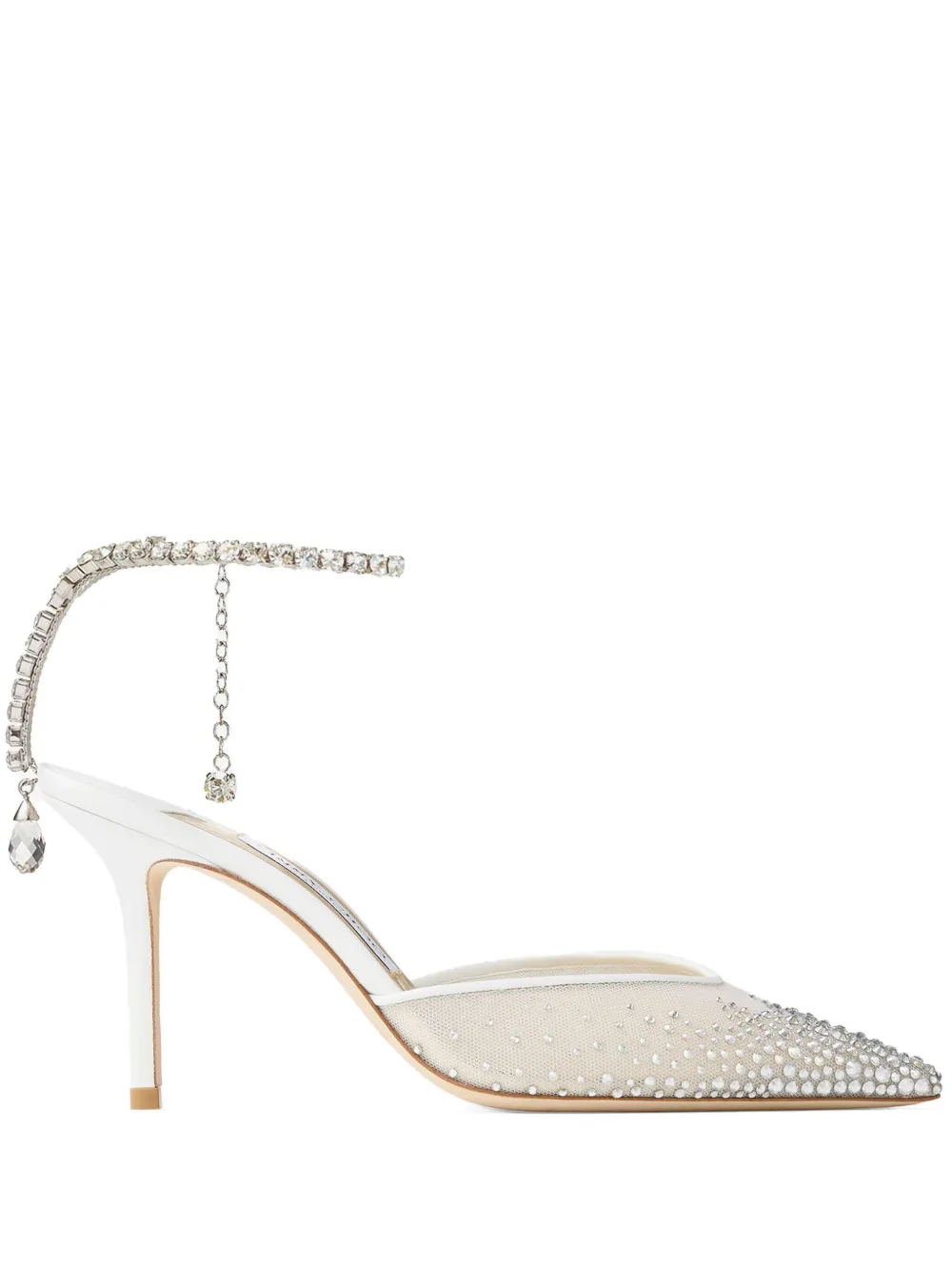 Jimmy Choo 85 mm Saeda pumps Wit