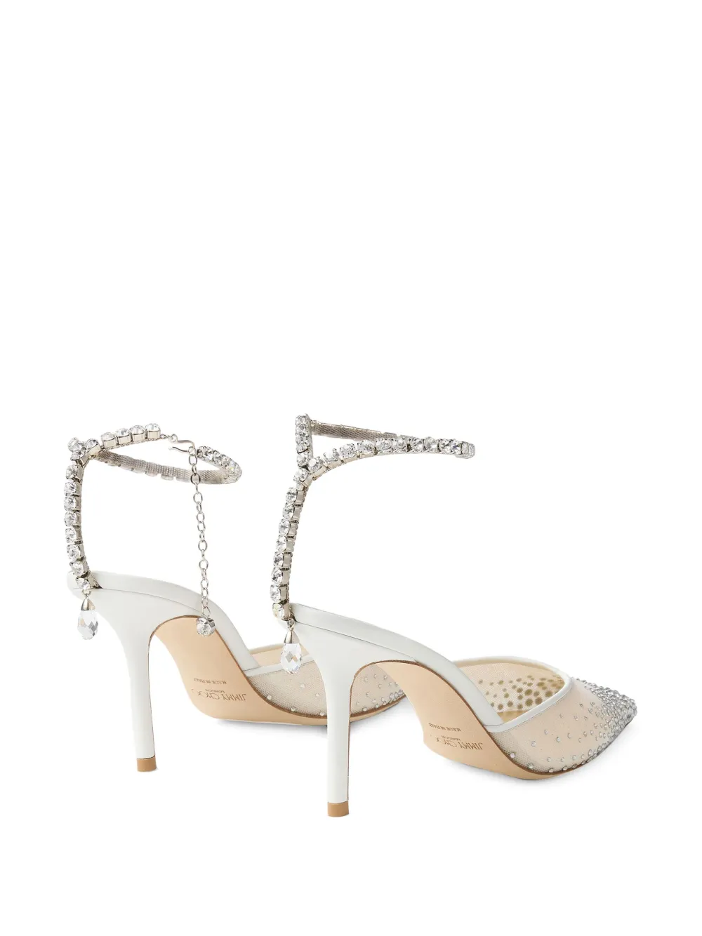 Jimmy Choo 85 mm Saeda pumps Wit
