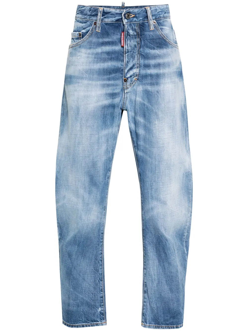 straight-leg cropped jeans