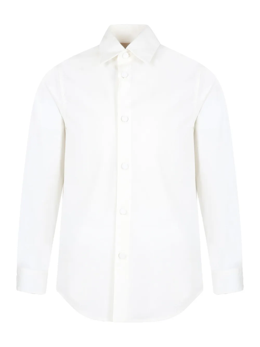 Gucci Kids long-sleeve cotton shirt - White