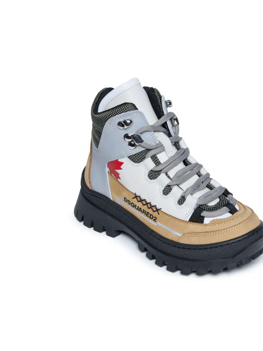 DSQUARED2 KIDS leather sneakers Grey