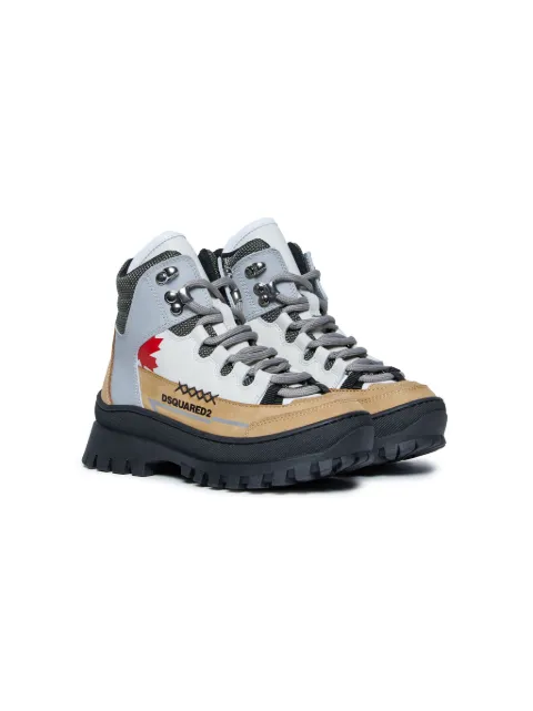 DSQUARED2 KIDS leather sneakers