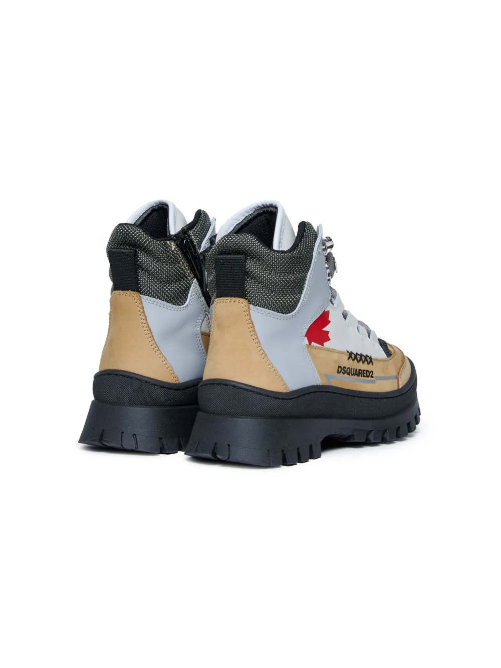DSQUARED2 KIDS leather sneakers Grey