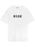 MSGM logo-print cotton T-shirt - White