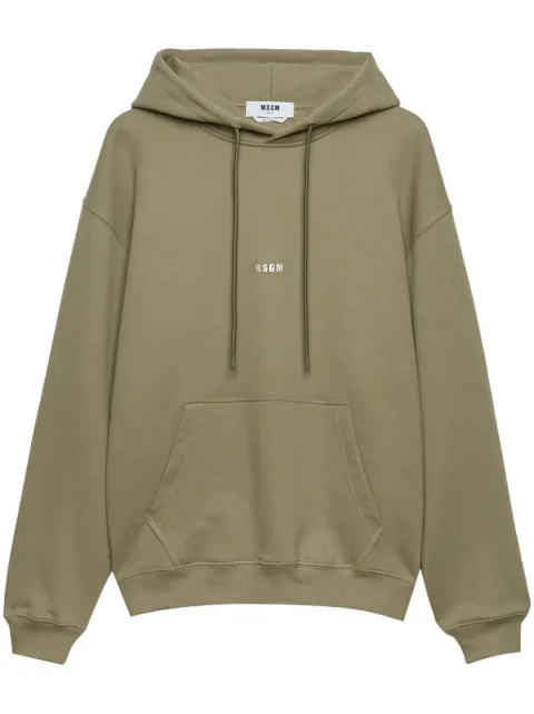 MSGM slogan-print drawstring hoodie
