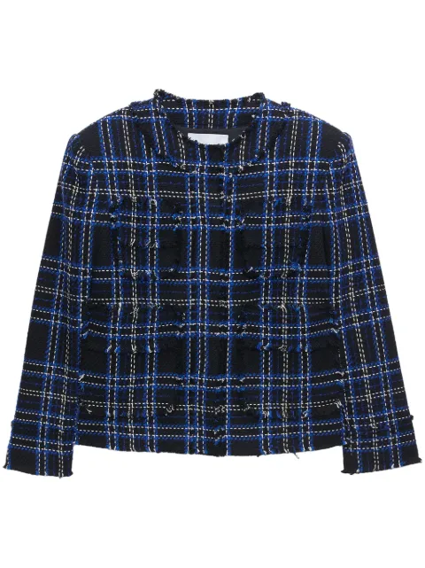 MSGM check tweed jacket