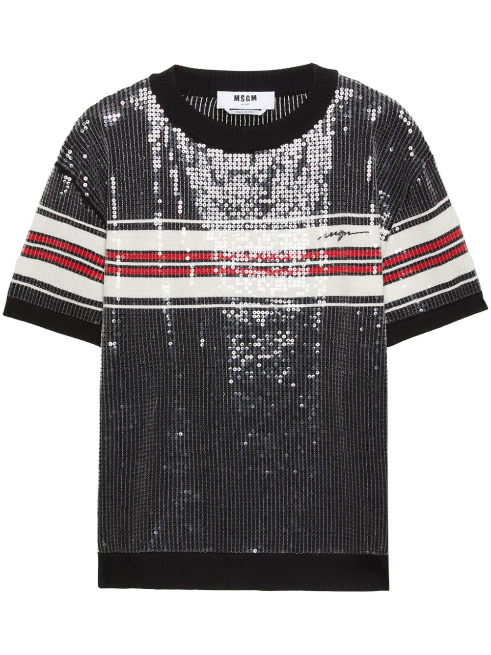 sequinned T-shirt