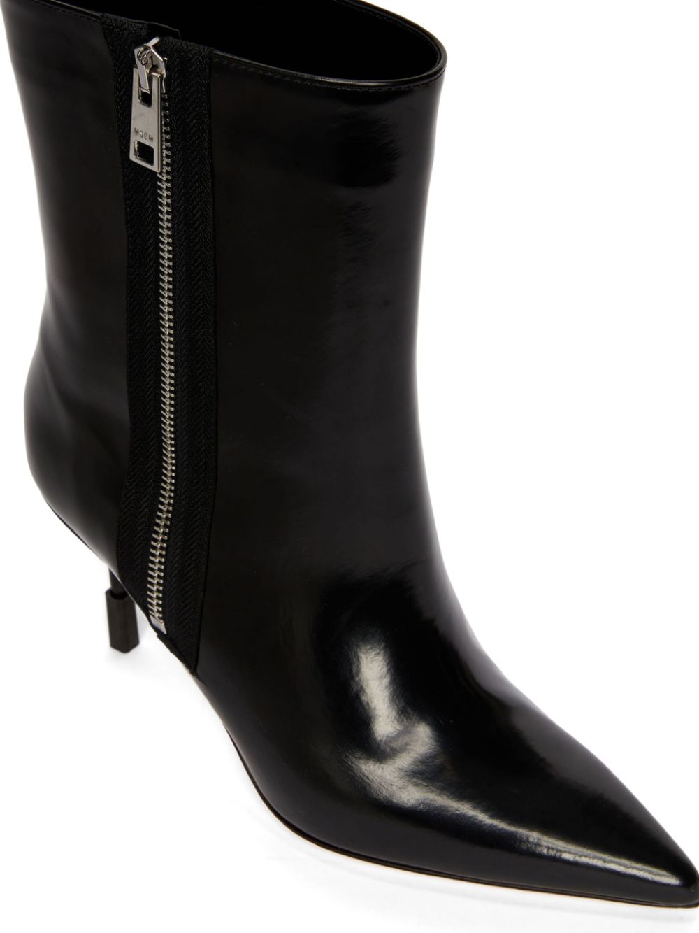 MSGM leather boots Black