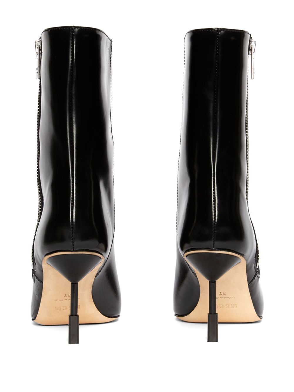 MSGM leather boots Black