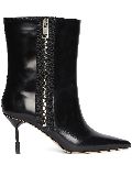 MSGM leather boots - Black