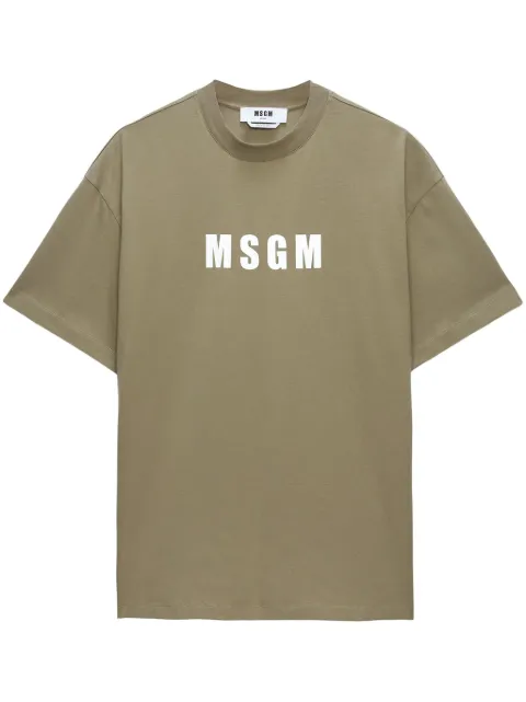 MSGM playera con logo estampado