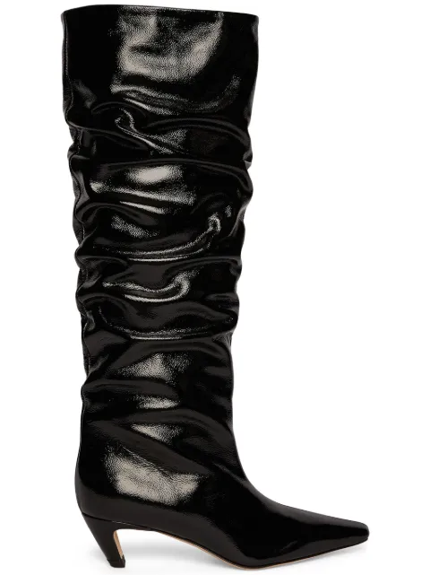 MSGM 55mm leather boots 