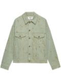 MSGM stained denim jacket - Blue