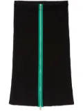 MSGM contrast-trim ribbed-knit skirt - Black