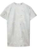 MSGM floral-print mini dress - Grey
