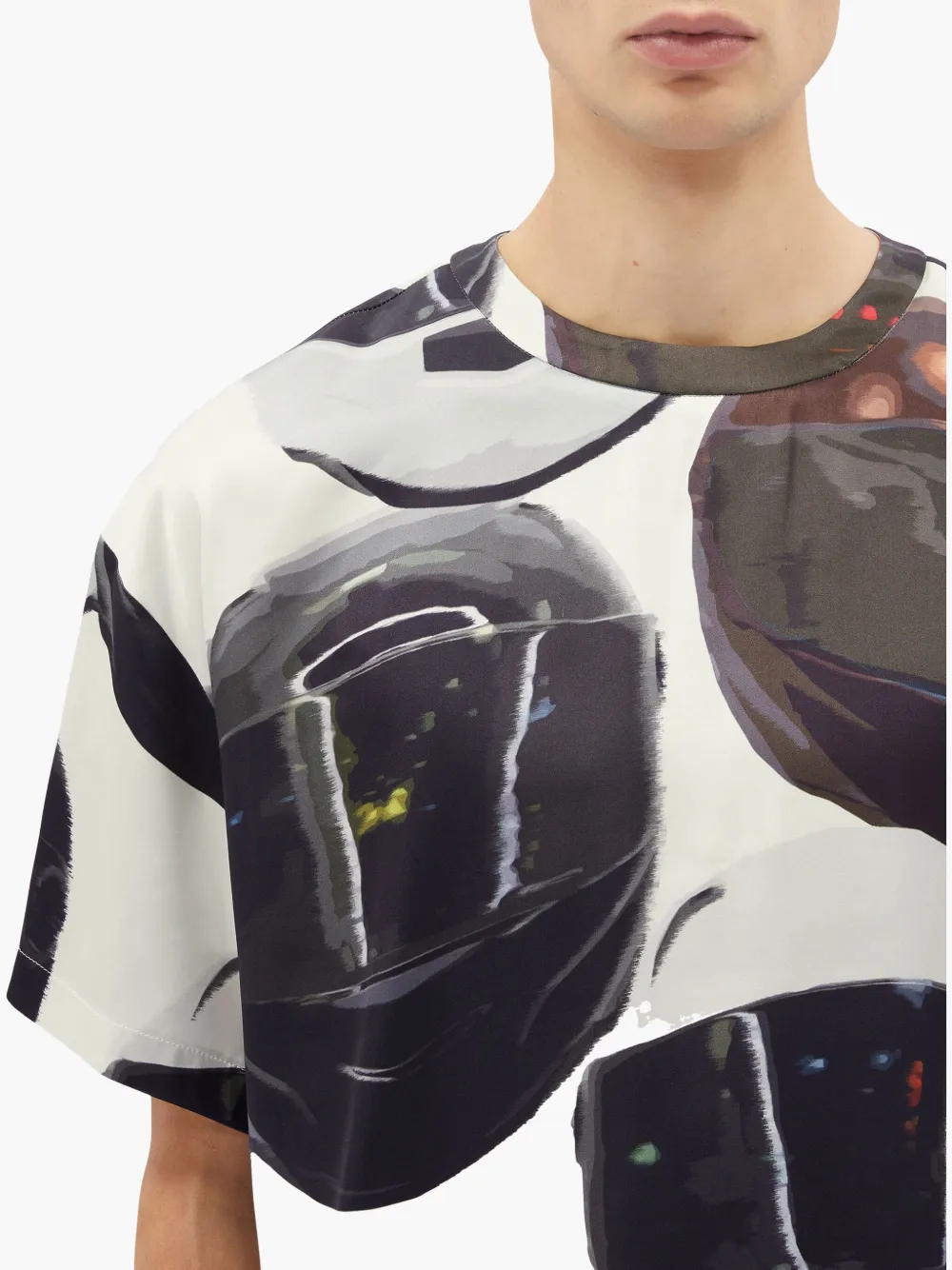 MSGM T-shirt met grafische print Wit