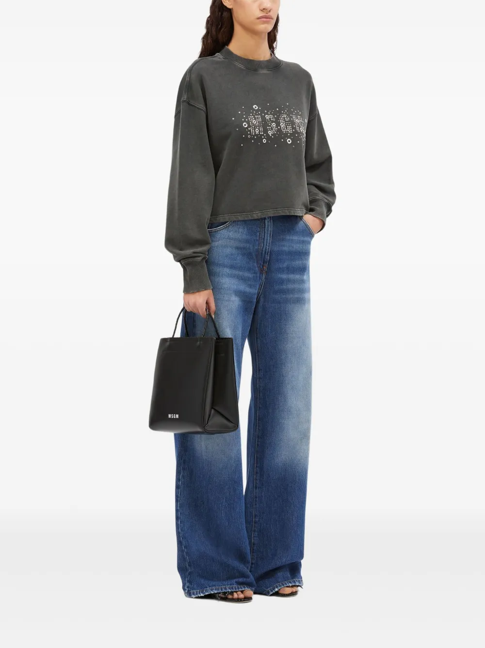 MSGM logo-embellished sweatshirt | Sweaters | Image 2