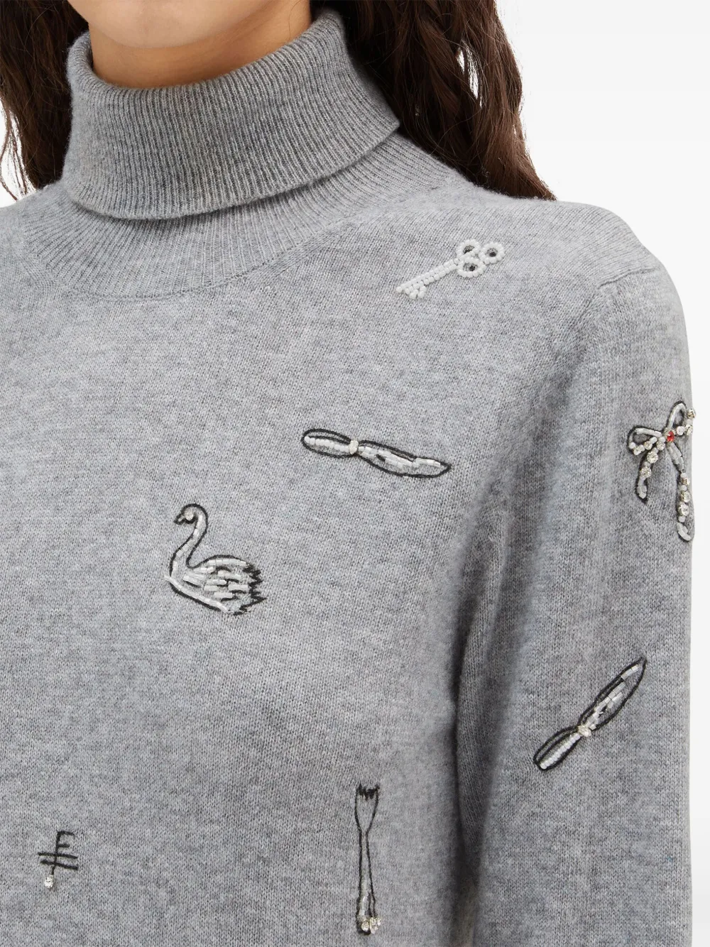 『3年保証』 プルオーバー ハイネック MSGM | JP FARFETCH | グレー トップス