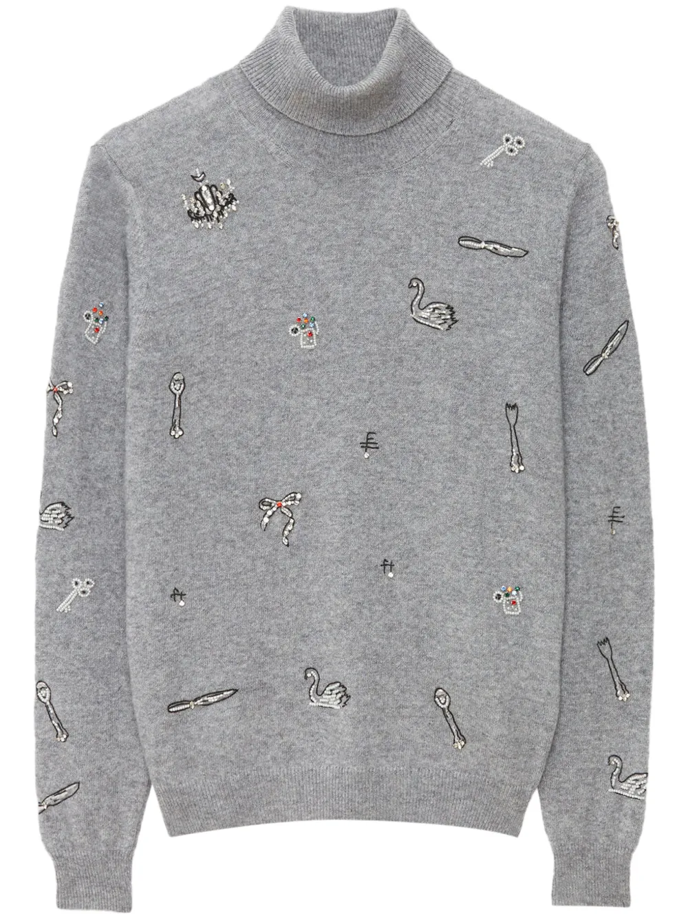 MSGM suéter con cuello de tortuga | gris | Image 1