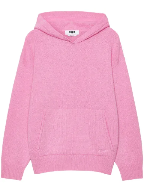 MSGM hoodie con logo bordado