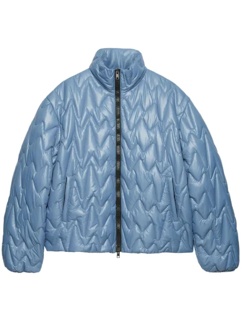MSGM Jaqueta matelassê com zíper