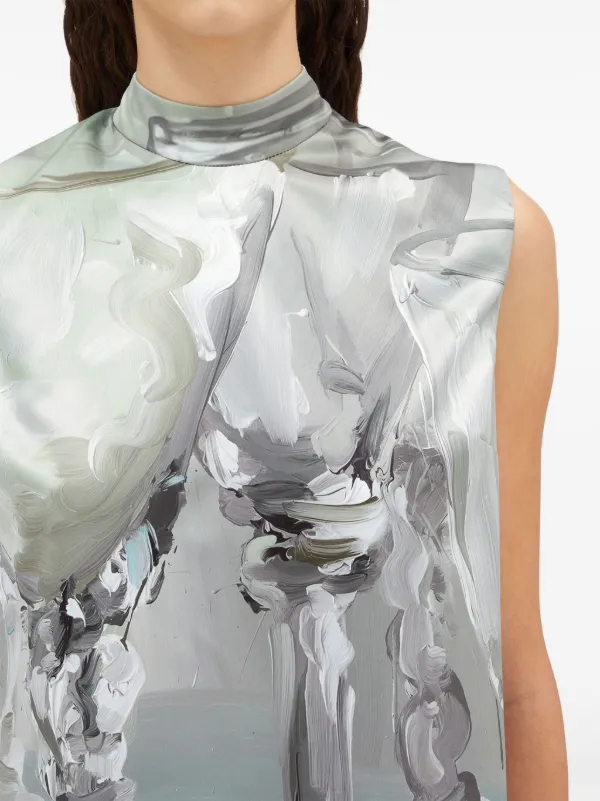 MSGM ミニドレス MSGM グラフィック ミニドレス | グレー | FARFETCH JP