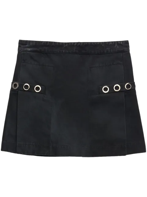 MSGM eyelet-embellished denim miniskirt