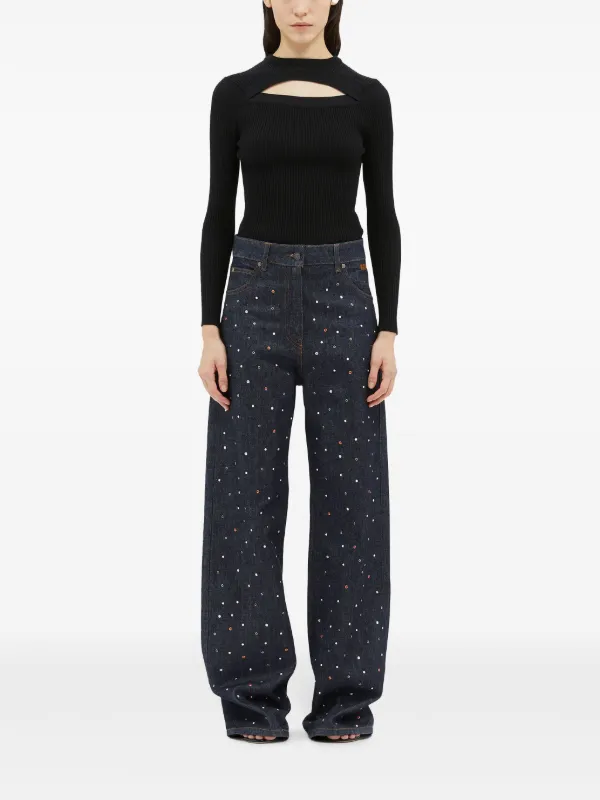 MSGM｜JEANS (3641MDP253L 247269 82) MSGM - Wide-leg jeans Denim - The Corner