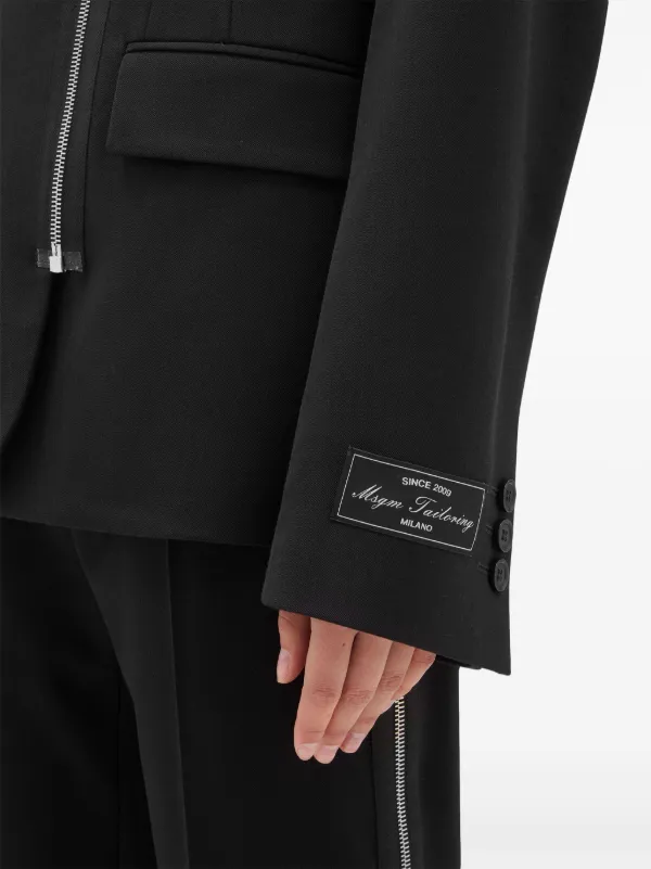 MSGM シングルジャケット | ブラック | FARFETCH JP