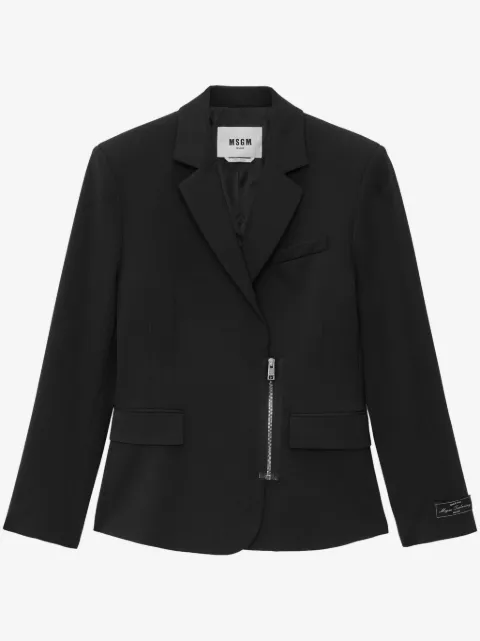 MSGM zipped single-breasted blazer