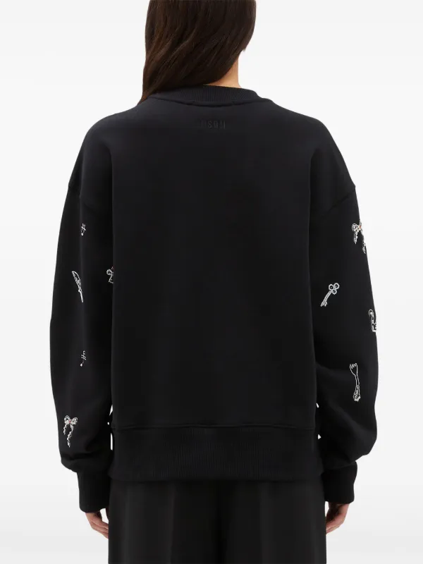 MSGM ビーズ スウェットシャツ | ブラック | FARFETCH JP 