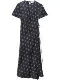 MSGM graphic-print maxi dress - Black