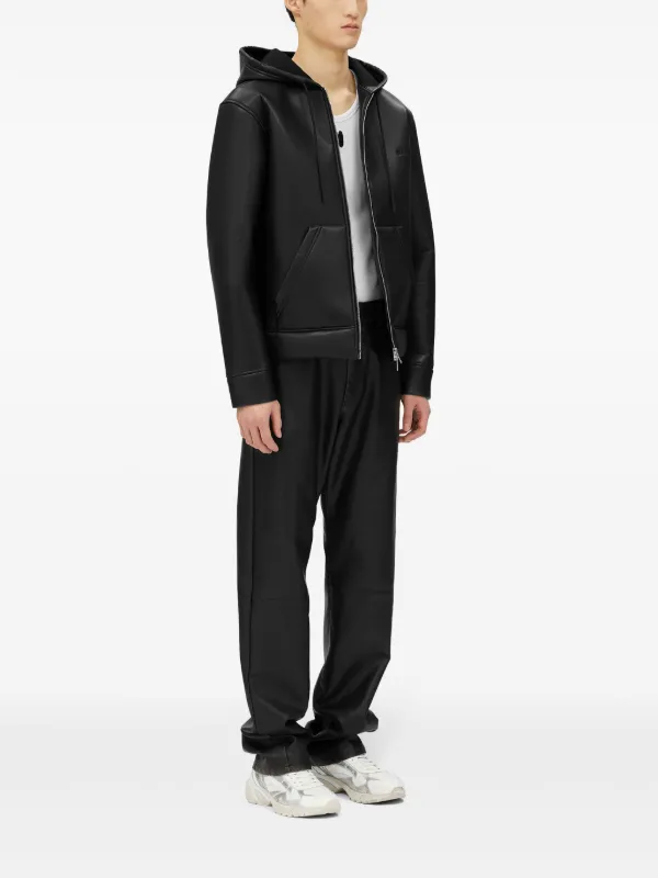 MSGM zip-up Hoodie | Black | FARFETCH IL