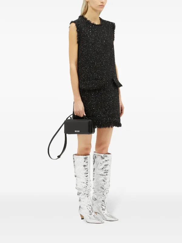 ワンピース MSGM SS25 SHORT DRESS WITH LOGO (3841MDA510 25700217) Short sleeve cotton dress | Shop MSGM US - MSGM Official