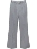 MSGM eyelet-detail tailored trousers - Grey