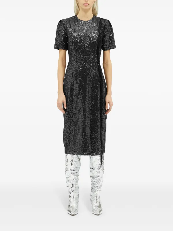 MSGM スパンコール ドレス | ブラック | FARFETCH JP