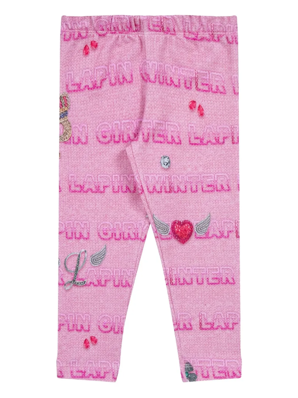 Lapin House Trainingspak verfraaid met strik Roze