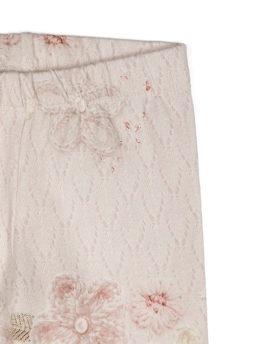 Lapin House Trainingspak met grafische print van katoenblend Roze