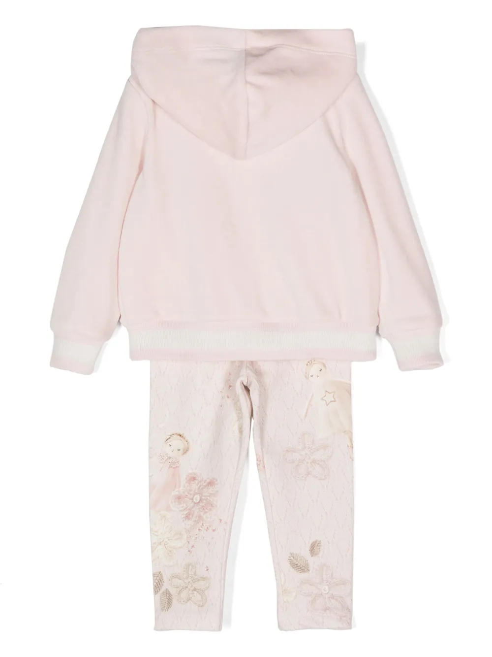 Lapin House Trainingspak met logoprint Roze
