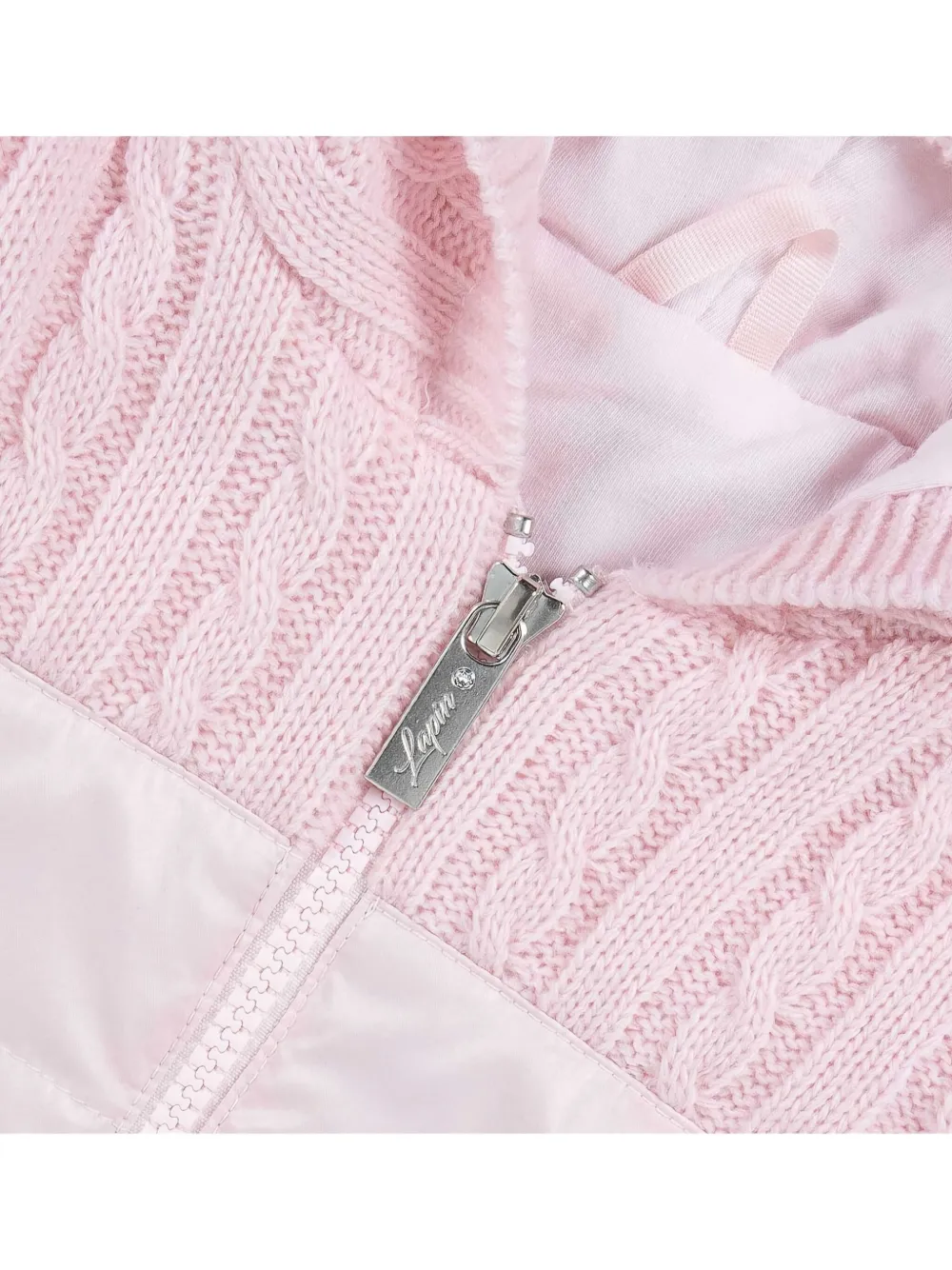 Lapin House Kabelgebreid vest Roze